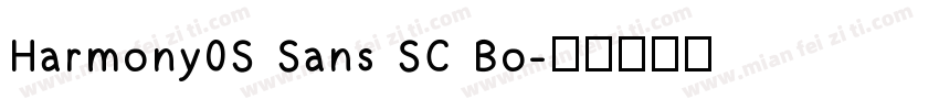 Harmony0S Sans SC Bo字体转换